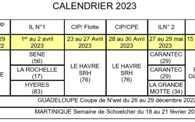 Calendrier 2023